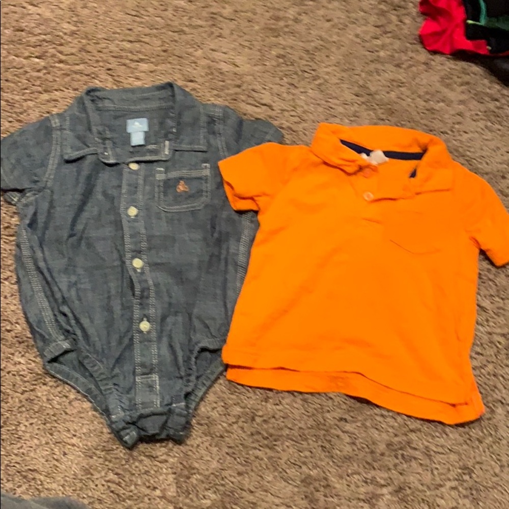 (2) boys 12-18 month tops.